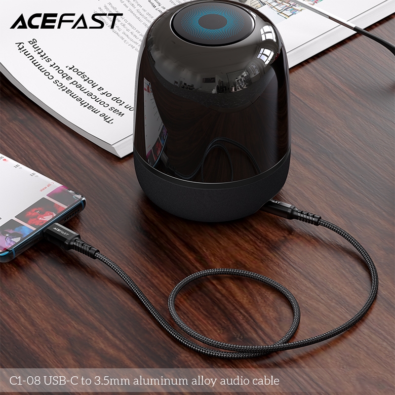 Cáp chuyển âm thanh Acefast USB-C to 3.5mm (1.2m) - C1-08 Hàng chính hãng Acefast