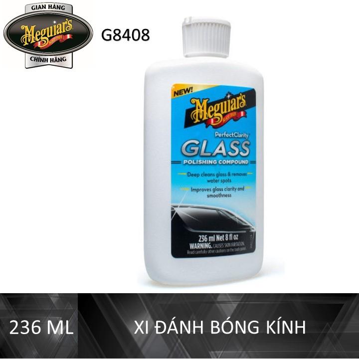 Meguiar's Xi đánh bóng kính xe ô tô, Glass Polishing Compound - G8408, 8 fl oz, 236 ml