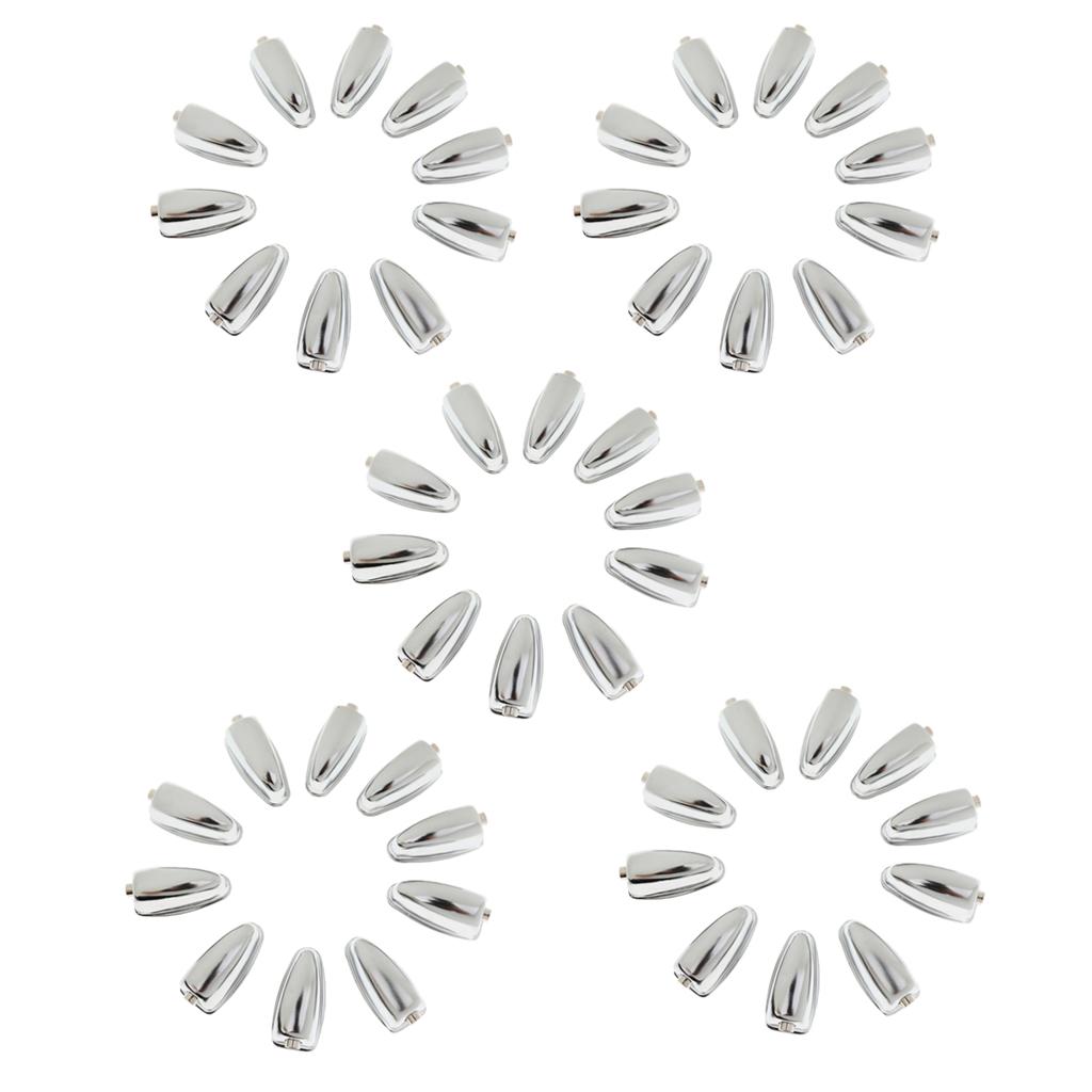 Sunnimix 50 Chiếc Sắt Bass Móc Hít Móng Vuốt Móc Thay Thế Cho Trống-Cầu Thủ Sinh Viên