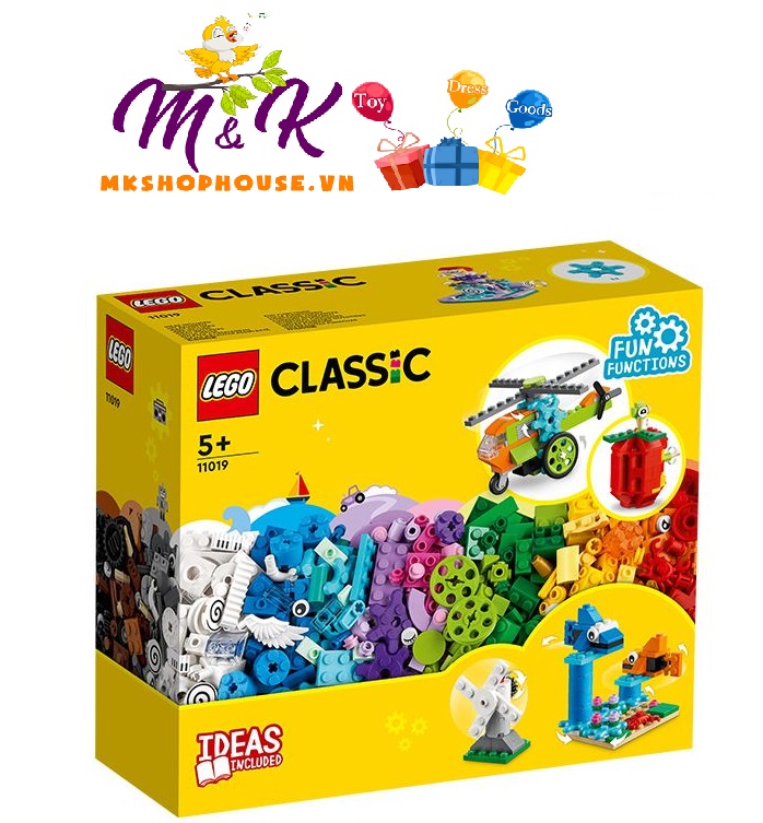 Đồ Chơi Lắp Ráp Lego Classic 11019 - Bricks and Functions (500 Mảnh Ghép)