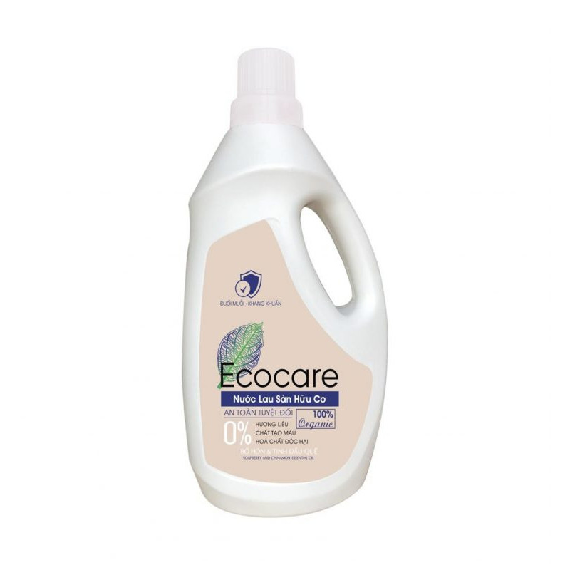 Nước Lau Sàn Hữu Cơ Bồ Hòn Ecocare - 100% thực vật, tinh dầu khử mùi, đuổi muỗi, chống trượt, kháng khuẩn - Chai 1000ml