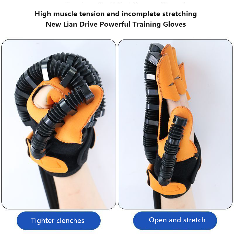 Phục hồi chức năng robot găng tay thiết bị tay huấn luyện ngón tay massage găng tay đột quỵ hemiplegia chức năng tay Color: B-Left hand - L