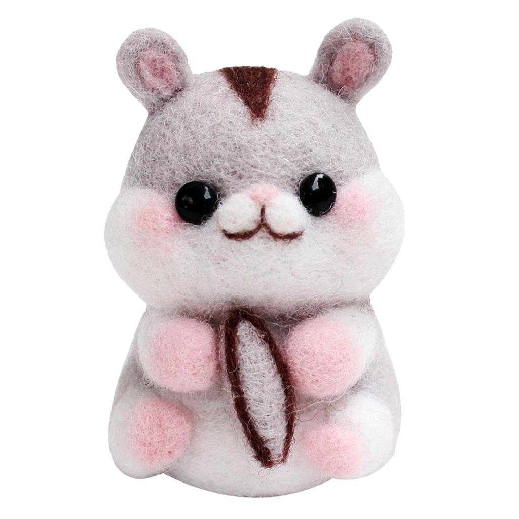 Hamster Needle Felting Kit DIY For Beginners with Basic Tools and Tutorials
