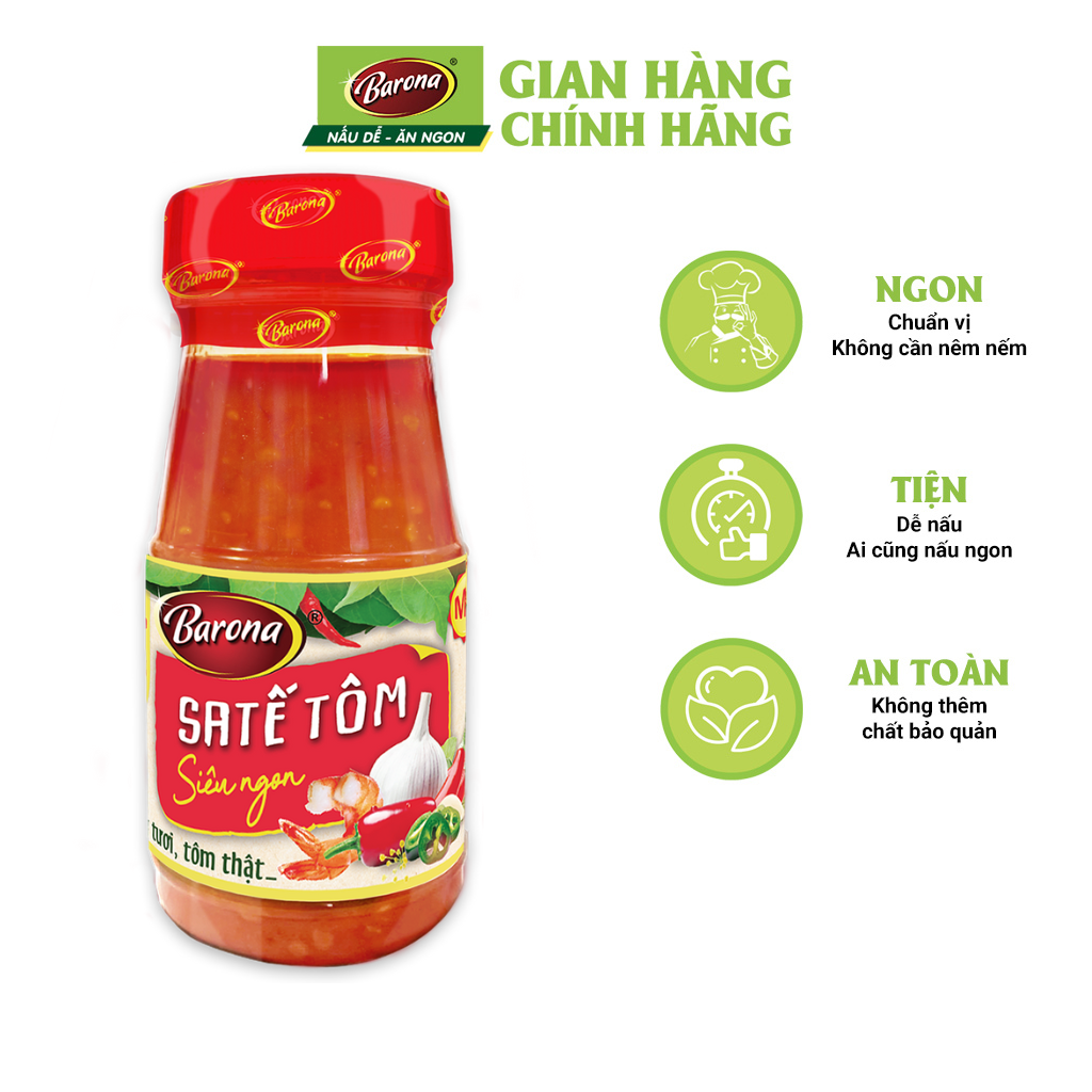 Sa tế Tôm Siêu Ngon Barona 110g