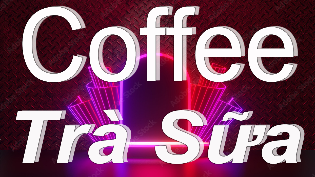 Biển Hiệu Tiệm Coffee Cafe Cà phê Trà Sữa Quảng cáo Biển báo