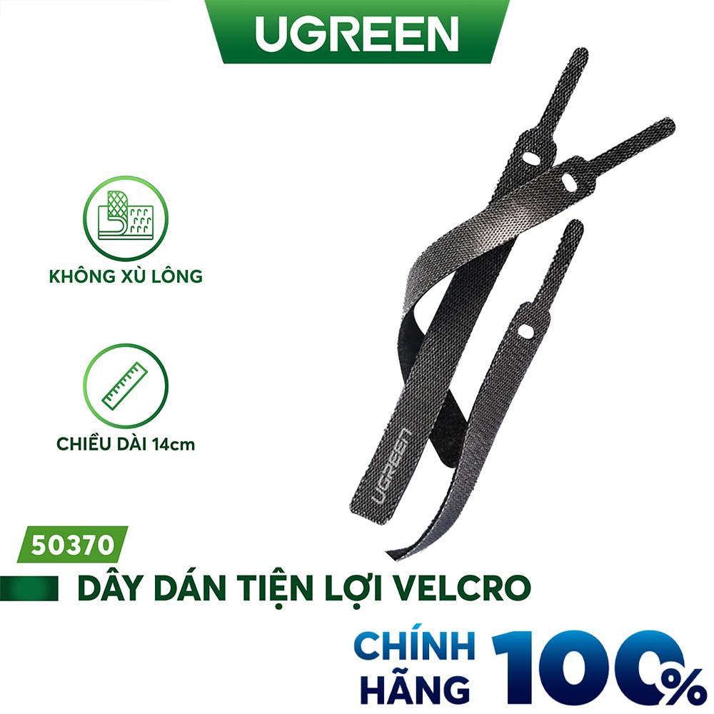 Dây dán tiên lợi Velcro làm gọn dây sạc, dây tai nghe,... UGREEN 50370- Hàng chính hãng