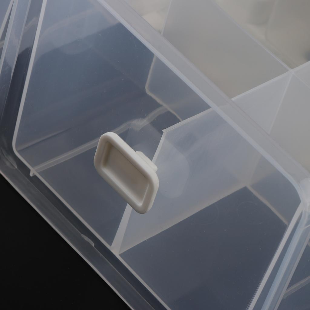12 Grids Plastic Dustproof Storage Box for Underwear Socks Bra