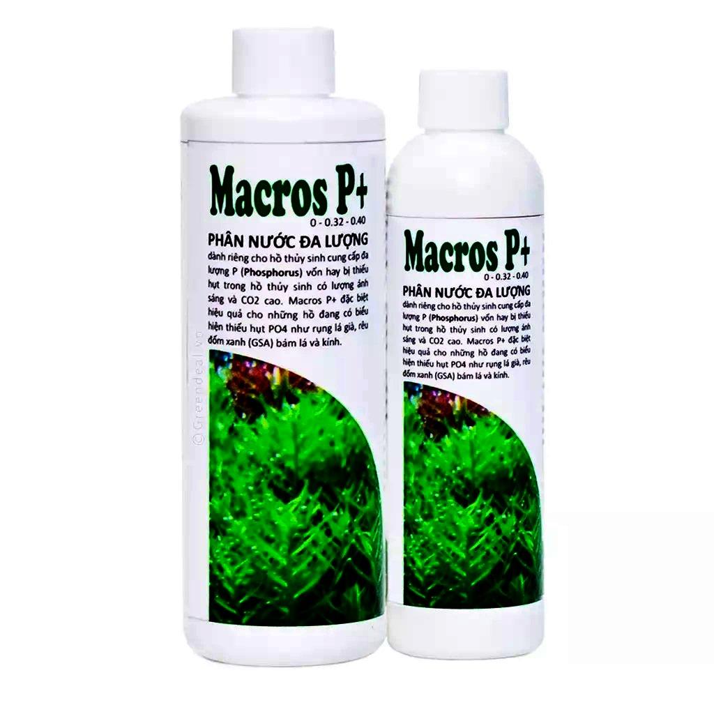 Phân nước hồ cá thuỷ sinh Macros P+ - Phân nước cung cấp Phosphorus cho bể thuỷ sinh - shopleo