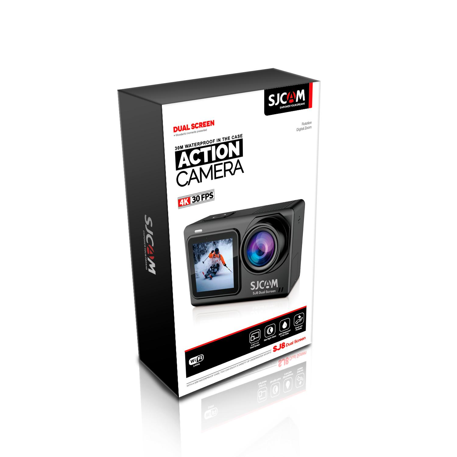 SJCAM SJ8 Dual LCD Screen Helmet Action Camera 4K 30FPS WiFi Remote 2.33' Touch Screen+1.3' Front Screen Novatek 96675 Chipset