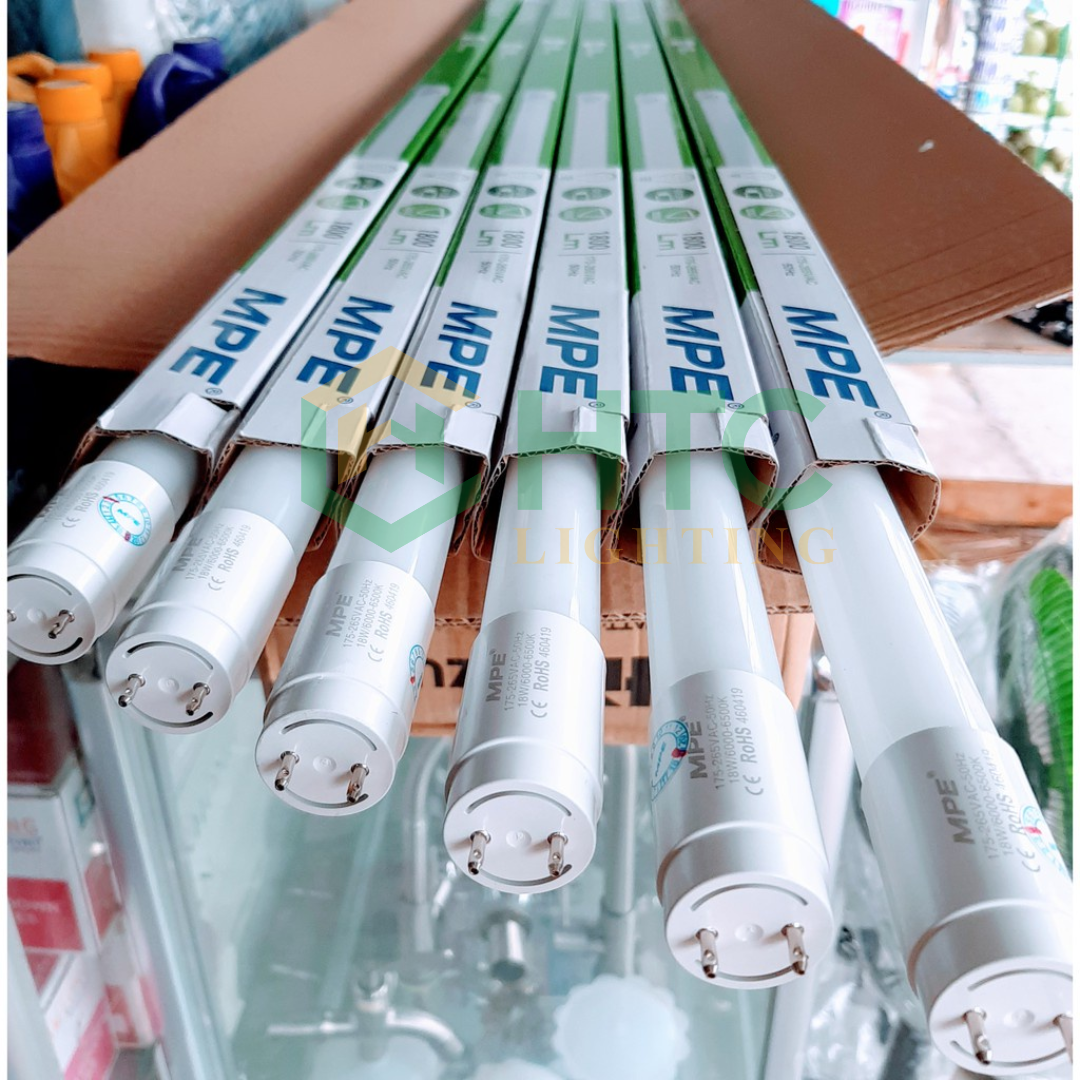 Bộ đèn LED tuýp thủy tinh 60 phân và 1.2m- ánh sáng trắng/ vàng - Thương hiệu MPE