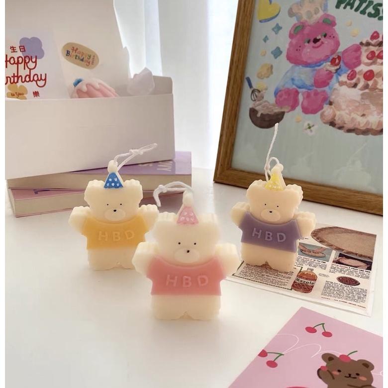 Nến Thơm Sweet Bear Happy Birthday, Quà Tặng Sinh Nhật - Dory Lab