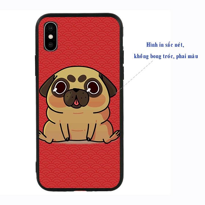 Ốp lưng viền TPU cho Iphone XS - Cute Dog 02