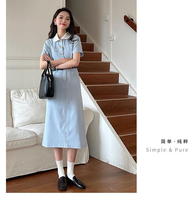 TOBE1SHOP Váy cổ búp bê thơm cho nữ mùa hè 2023 Thiết kế kiểu Pháp