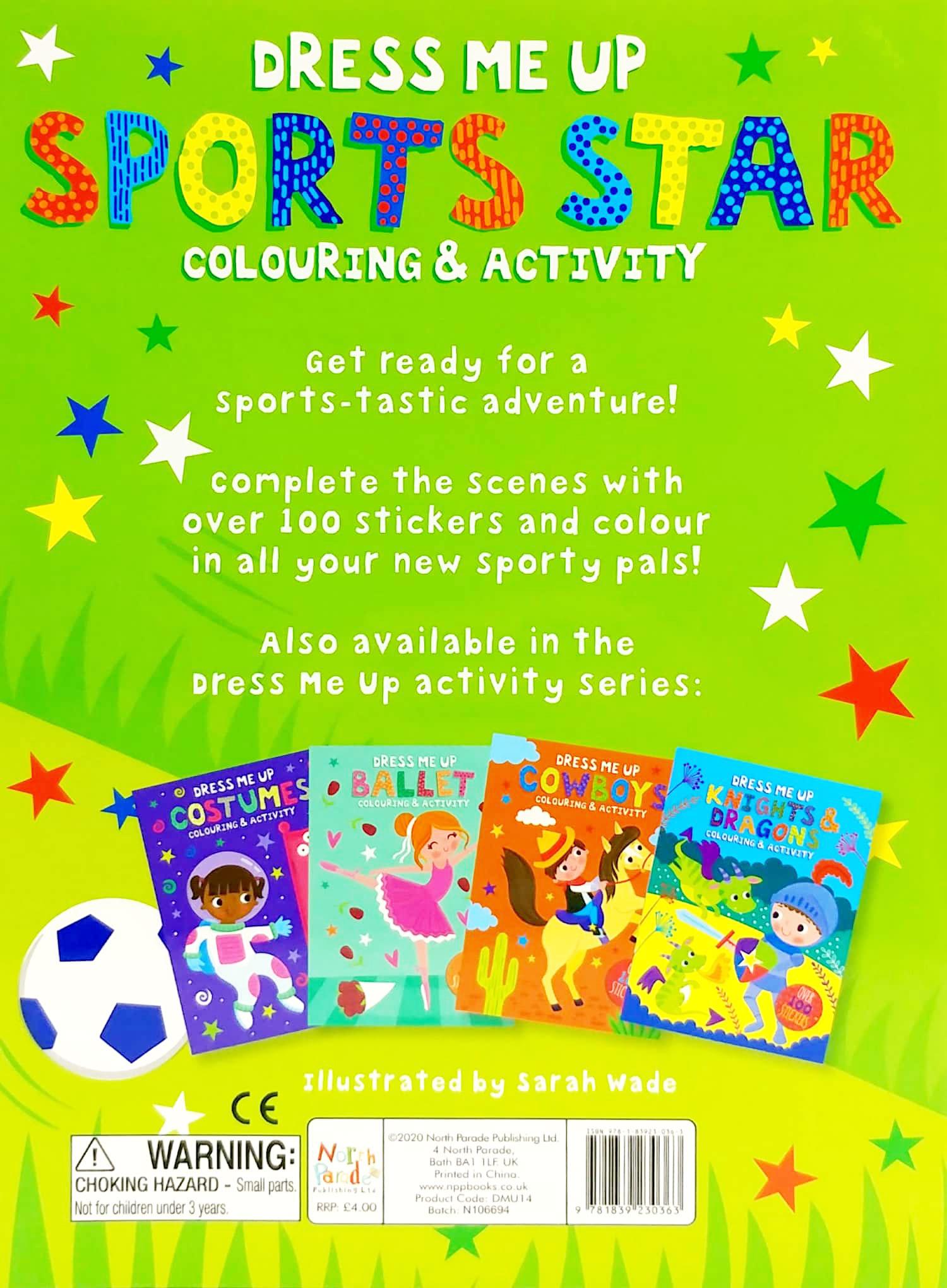 Dress Me Up: Sports Star - Colouring &amp; Activity