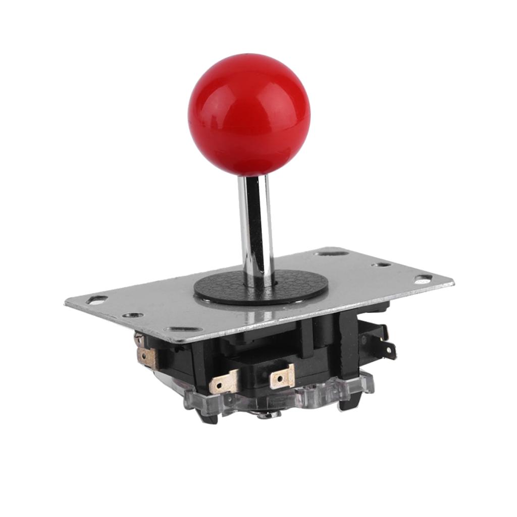 Game Console Triangle Rocker Arcade Handle Joystick w/ Red Ball Short Shaft