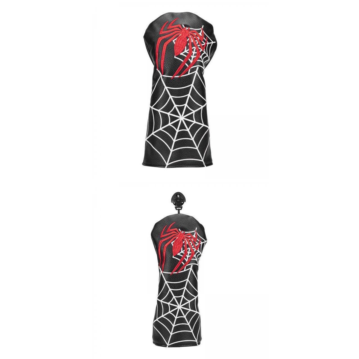 2 Pieces PU Leather Golf Head Cover Club Headcover Sleeve Protector Case