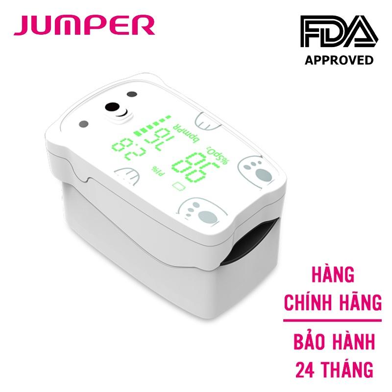 Máy đo nồng độ oxy máu và nhịp tim, chỉ số PI Jumper JPD-500H (Chứng nhận FDA Hoa Kỳ + xuất USA)