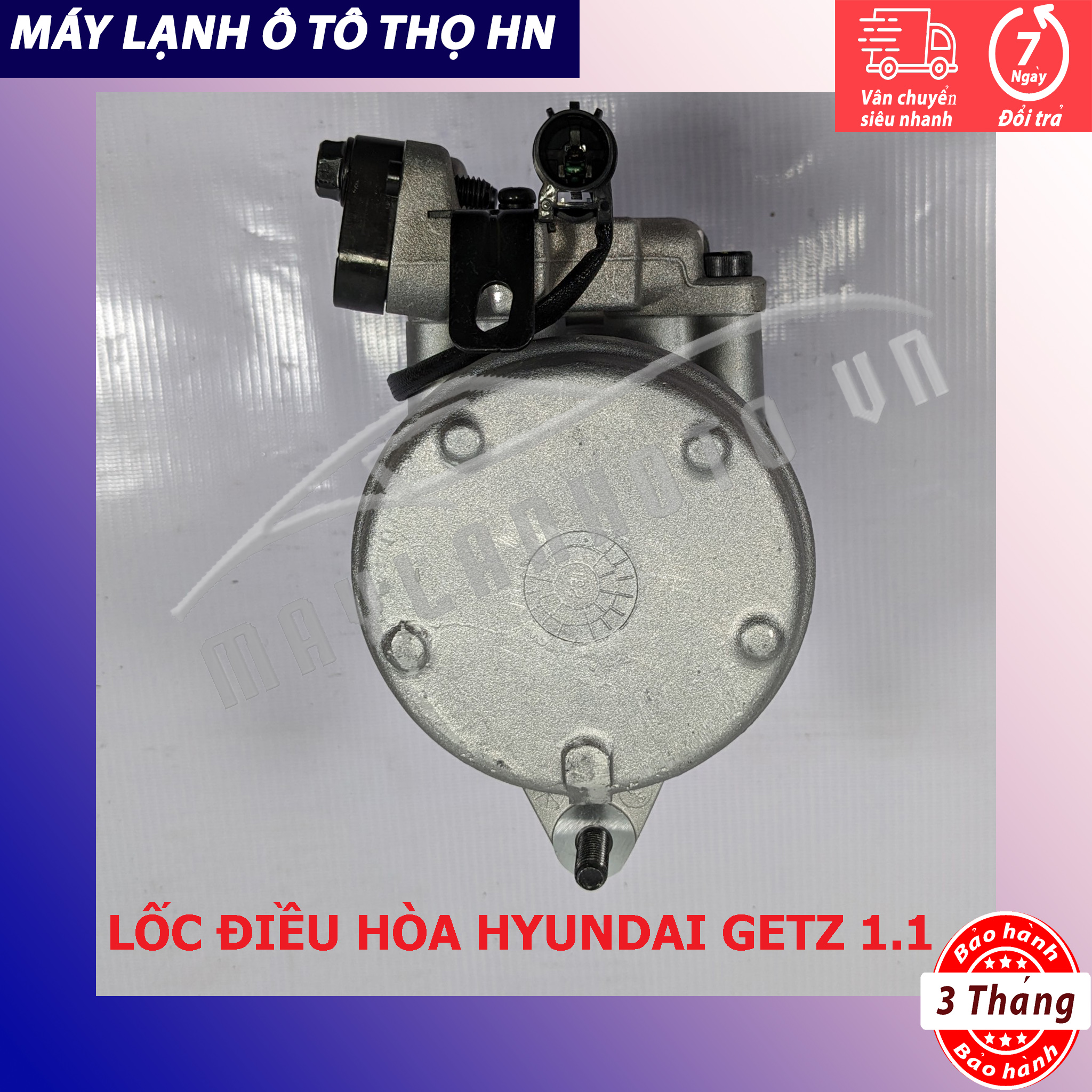Lốc điều hòa  Hyundai Getz 1.1 2006 2007 2008 2009 2010 2011 hàng Hàn Quốc 06 07 08 09 10 11 97701-1C101