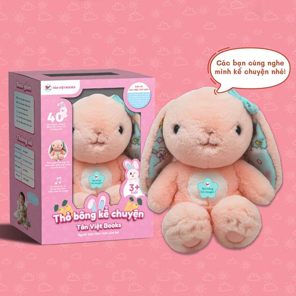 Thỏ Bông Kể Chuyện - Tai Hồng Chấm Bi - Món Quà Trí Tuệ Cho Bé