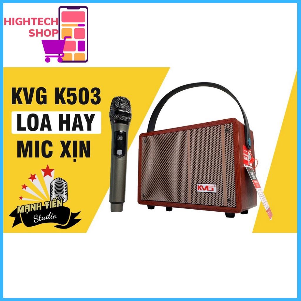 Loa karaoke KVG K5-30 xách tay mini du lịch tiện lợi Tặng kèm 1 micro không dây Đầy đủ kết nối Bluetooth, AUX,TF card