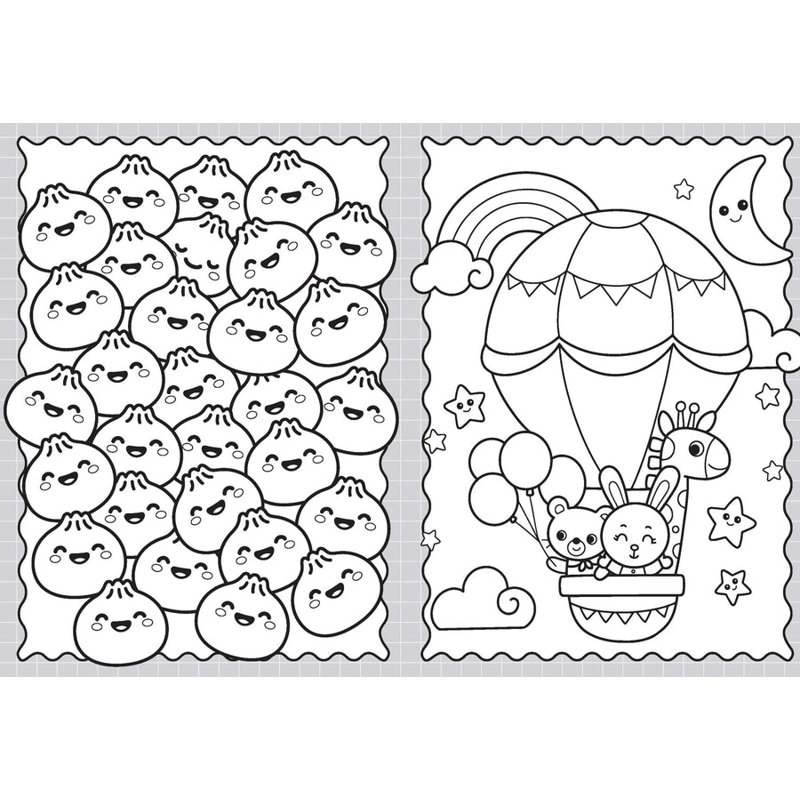 Sách 100% Cute - Colouring Book