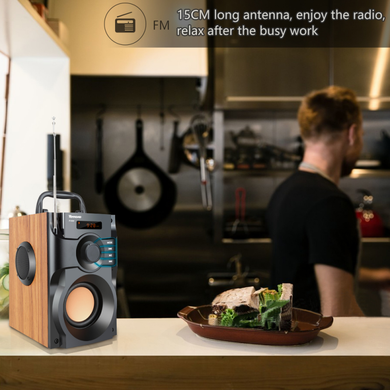 Loa loa loa Bluetooth không dây với loa âm thanh âm thanh di động mic