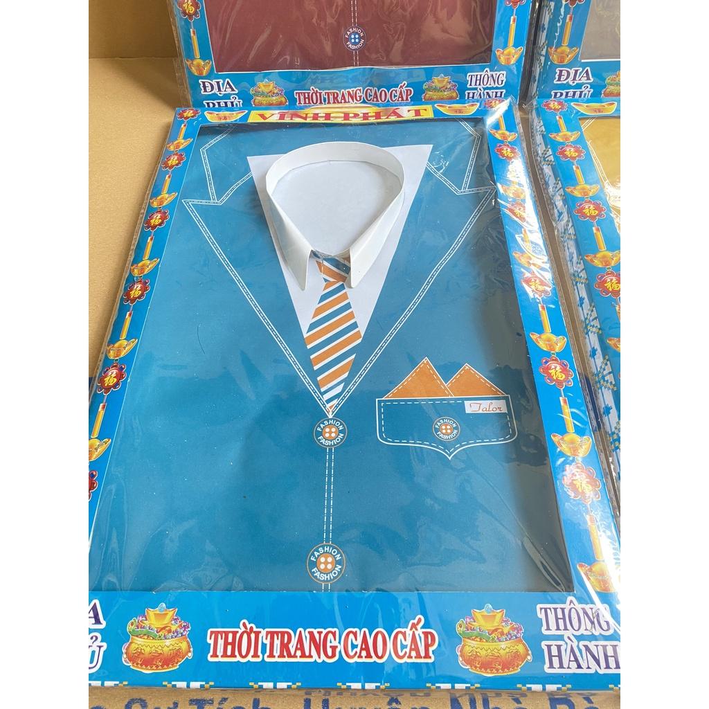 Combo Cúng Áo Hộp Vest Ông Cao Cấp Hàng Mã Đồ Thờ Cúng Thiên Lộc - Gồm Áo Quần Nón Mắt Kính Dép Điện Thoại