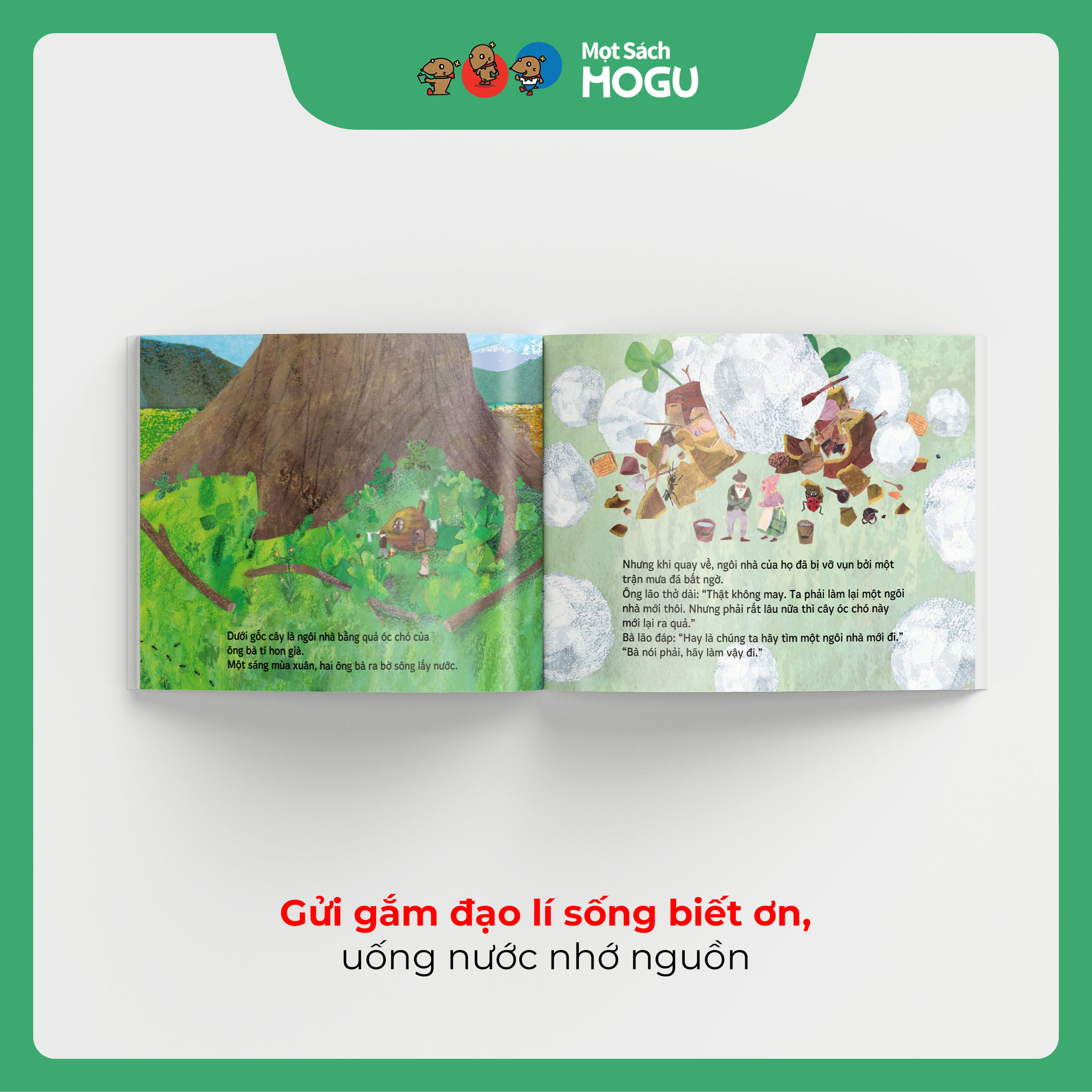 Truyện Ehon bé 3-4-5 tuổi - Cuộc phiêu lưu của ông bà tí hon