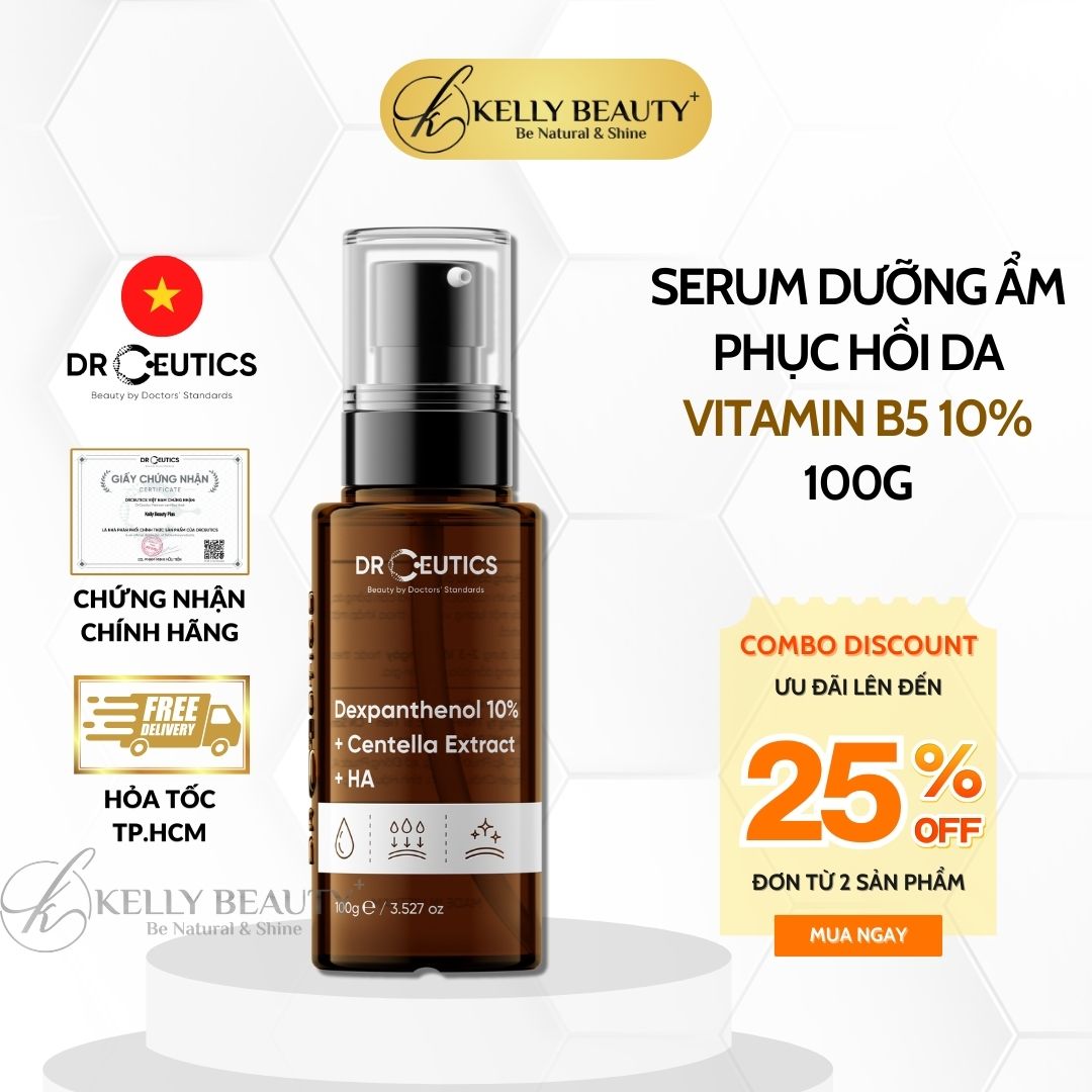 Tinh Chất Phục Hồi Da Drceutics Dexpanthenol 10 Centella Extract Ha Kelly Beauty - 100Ml