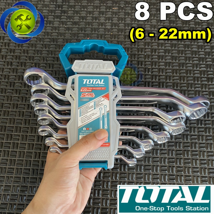 Bộ cờ lê hai đầu tròng 8 chi tiết Total THT102486