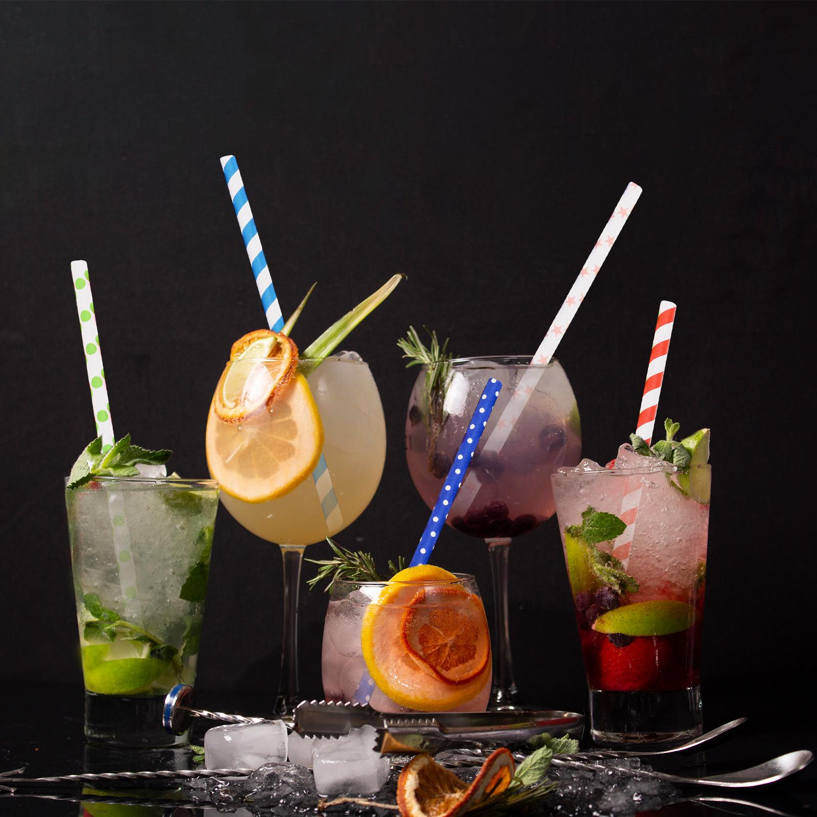 Ống Hút Uống Có Thể Phân Hủy Nhiều Màu Dùng Một Lần Cho Sinh Nhật Nhà Hàng Tiệc Cocktail Tiệc Cưới