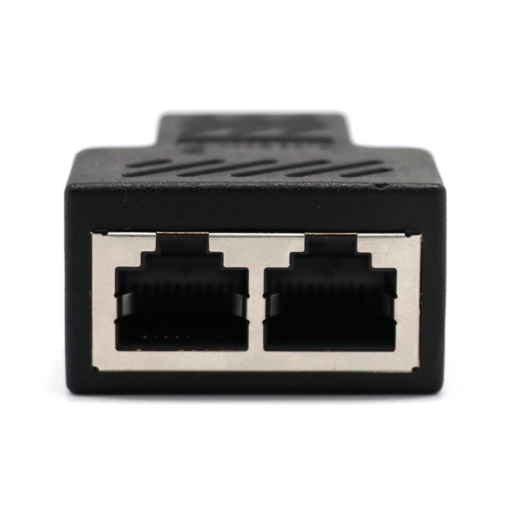 Splitter Adapter 1 to 2 Ways Dual Female Port  LAN Ethernet Cable