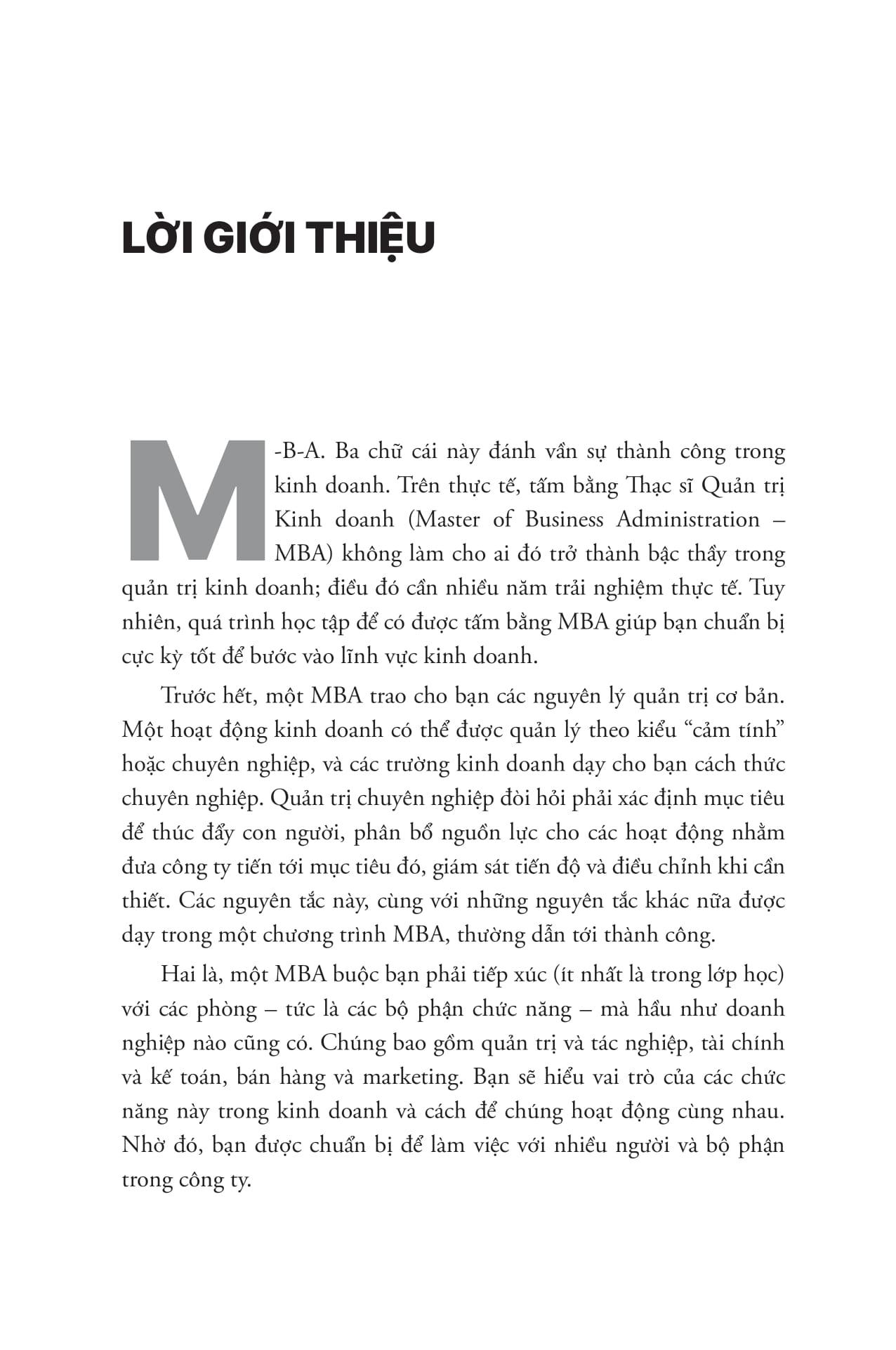 MBA Cơ Bản - Khóa Học Quản Trị Kinh Doanh Cấp Tốc Cho Người Bận Rộn