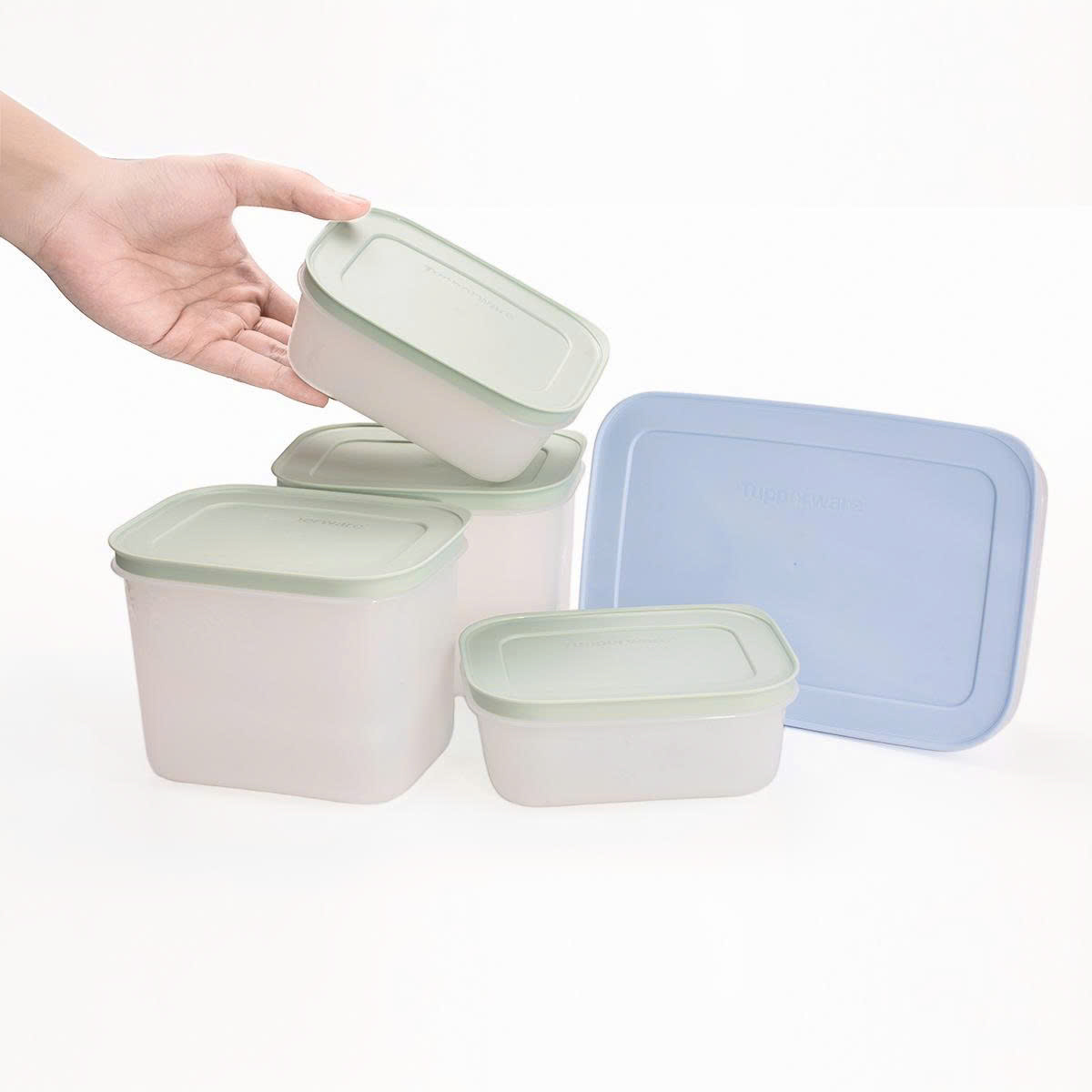 Bộ 5 hộp đựng thực phẩm Tupperware trữ đông Gen II Freezable 1.1L, 1L, 450ml