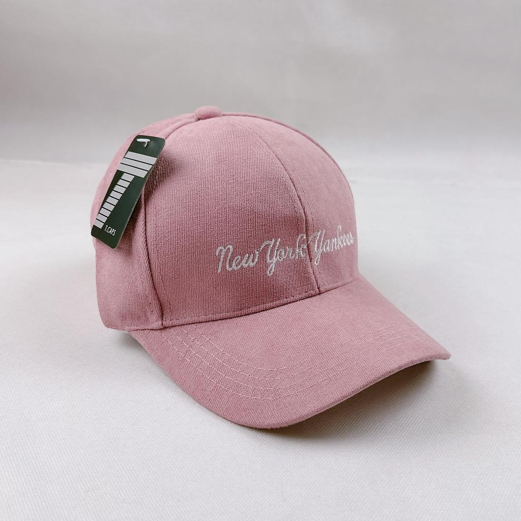 Nón mũ Lưỡi Trai Unisex Nam Nữ Trơn màu Rose