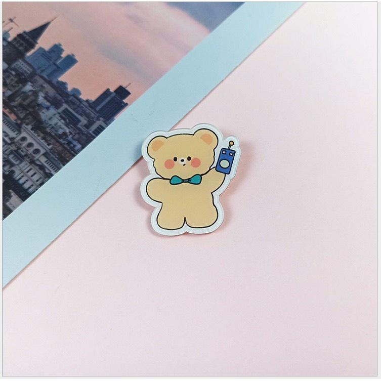 Pin cài áo cute sticker phụ kiện trang trí áo balo túi vải Cobala1688