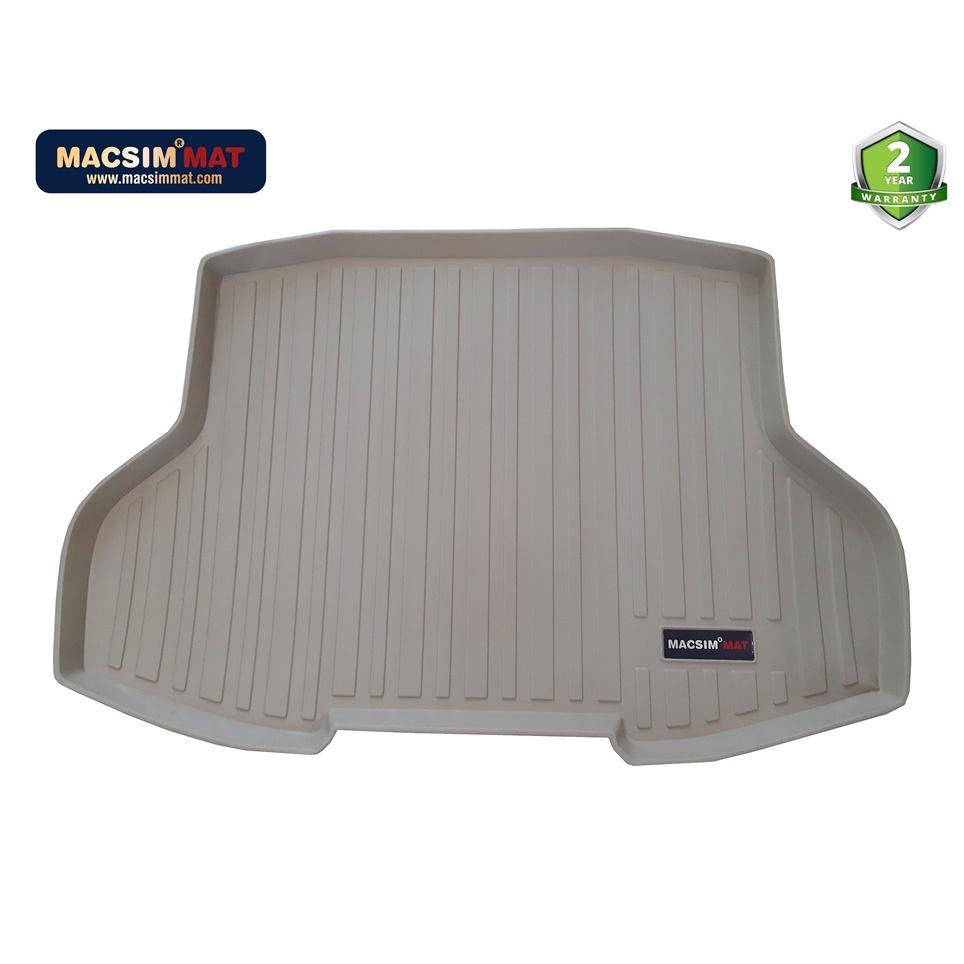 Thảm lót cốp xe ô tô Honda Civic 2016-2017 nhãn hiệu Macsim chất liệu TPV cao cấp màu đen