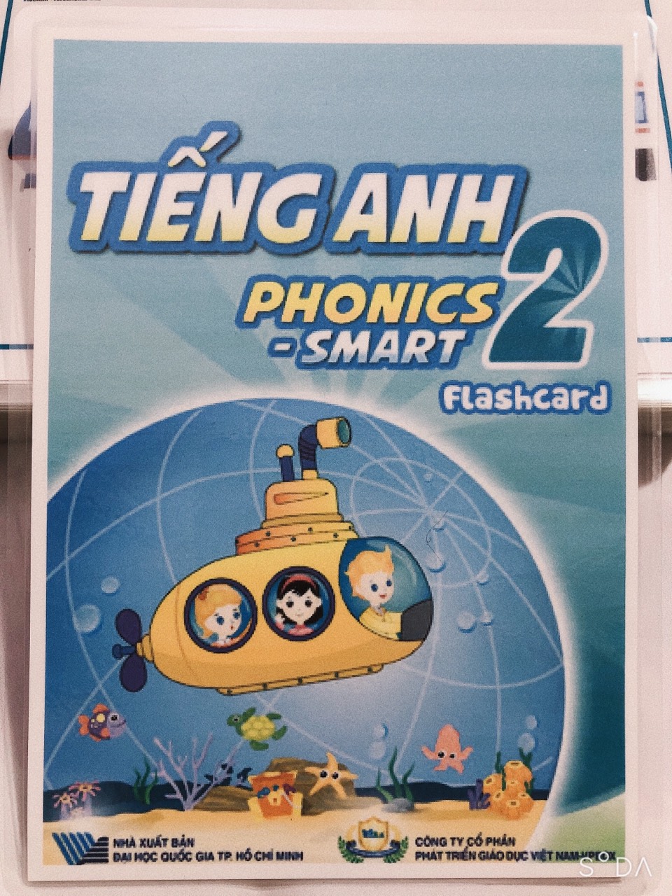 Flashcard Smart Phonics 2- Thẻ Tiếng Anh thiết kế 2 mặt ép plastics bền đẹp