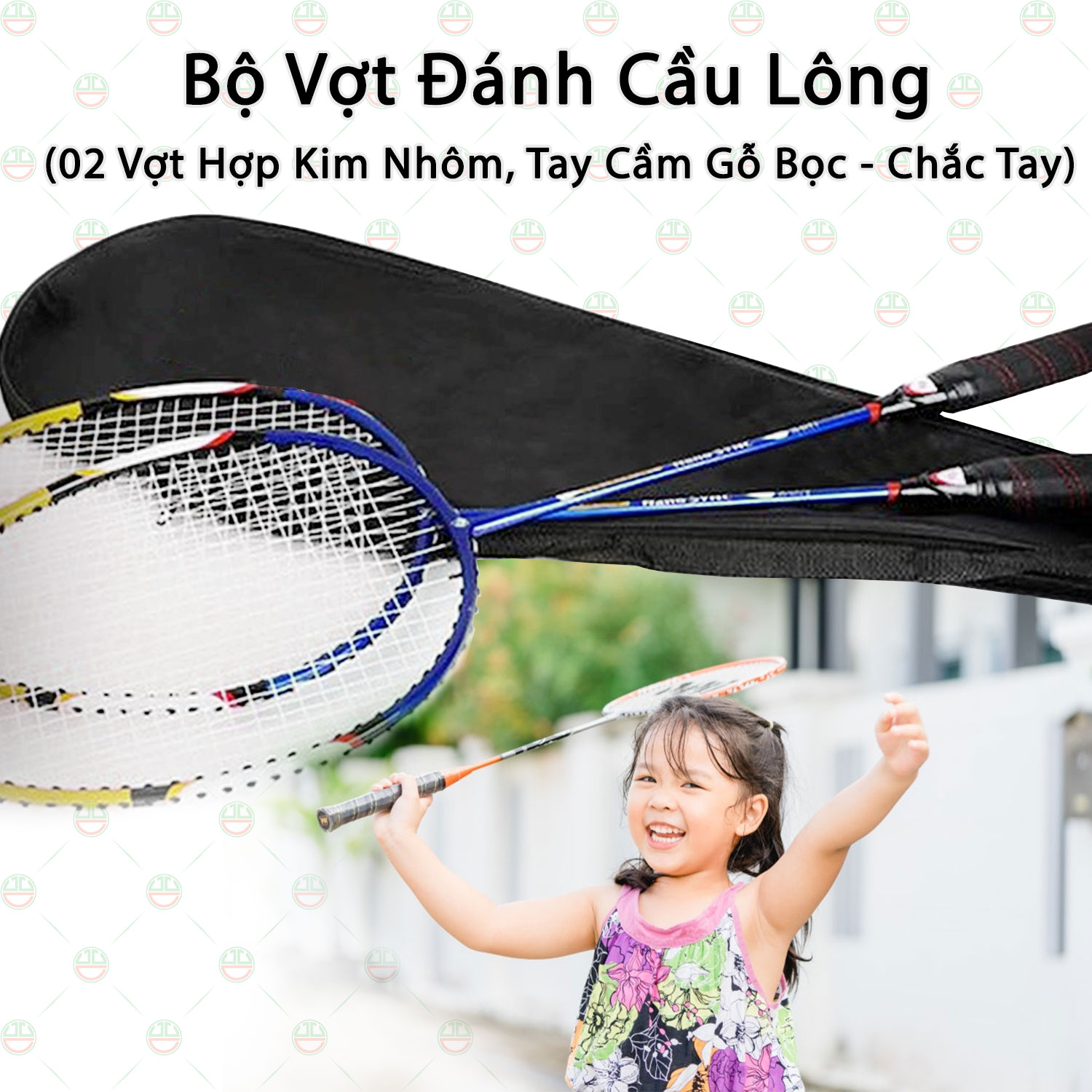 (Khỏe - Vui) Bộ Vợt Đánh Cầu Lông KhoNCC Hàng Chính Hãng - Cùng Thể Thao Tăng Cường Sức Khỏe - Vui Tươi - Gắn Kết -  KLM-VDCL