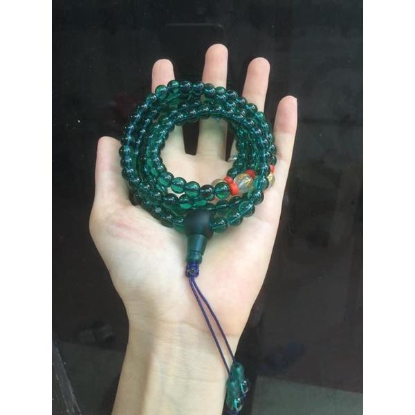 Chuỗi liuli xanh lá Tara 108 hạt