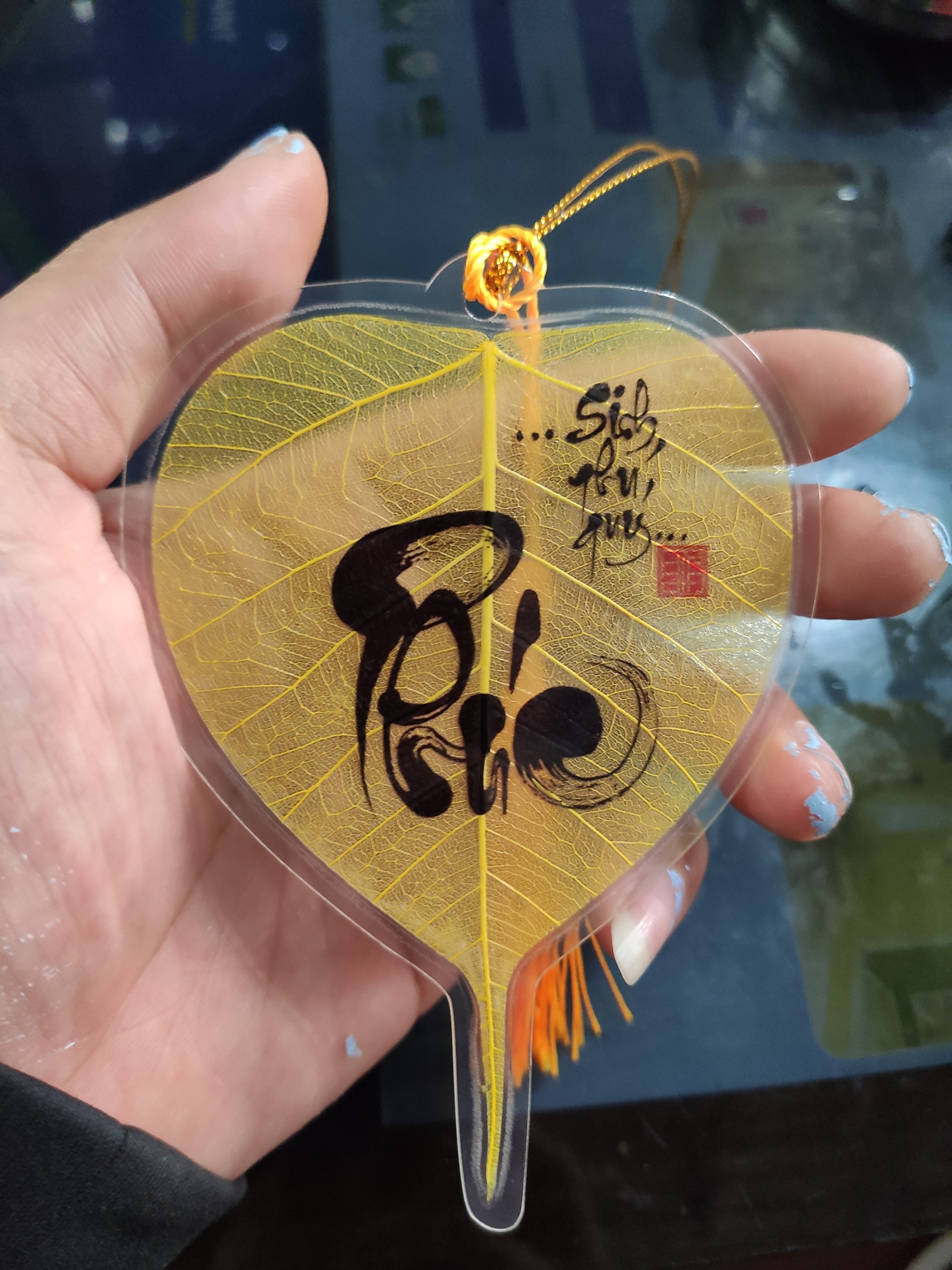Lá Bồ đề Tài Lộc - Chữ PHÚC