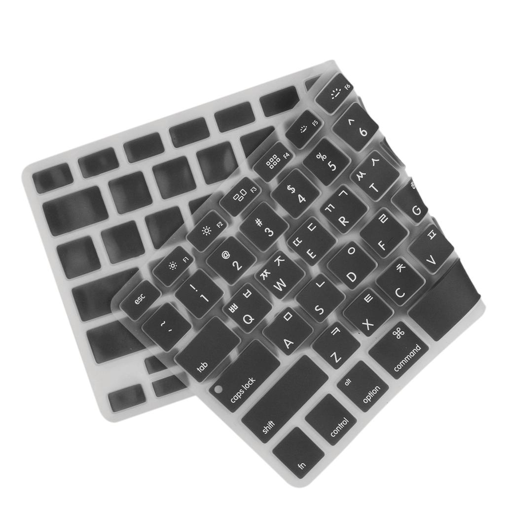 2xSilicone Soft Keyboard Skin Cover Anti-scratch for Macbook Pro 13" Laptop