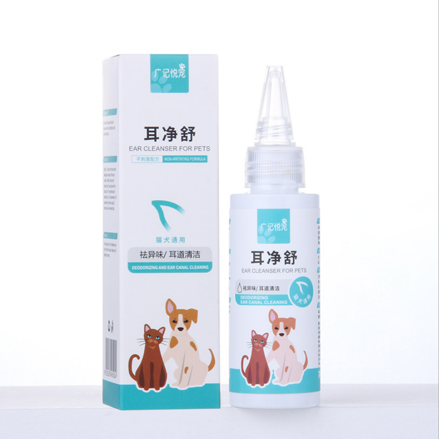 Dung Dịch Nhỏ Tai Vệ Sinh Tai 60ml Dành Cho Chó Mèo (Mẫu mới)