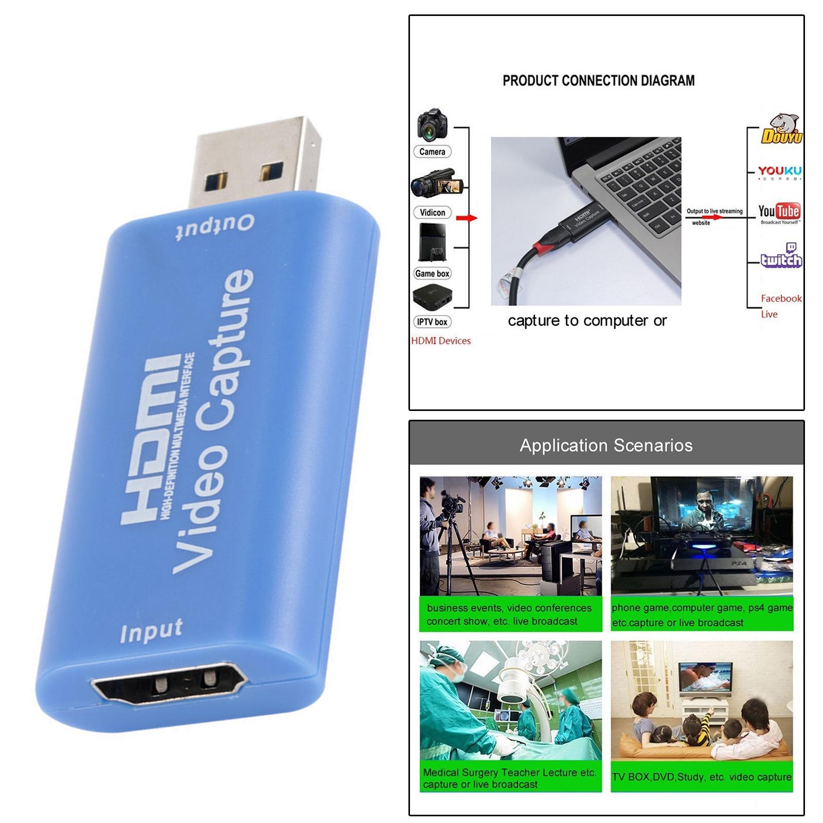 To USB Video  Card  1080P for Game /