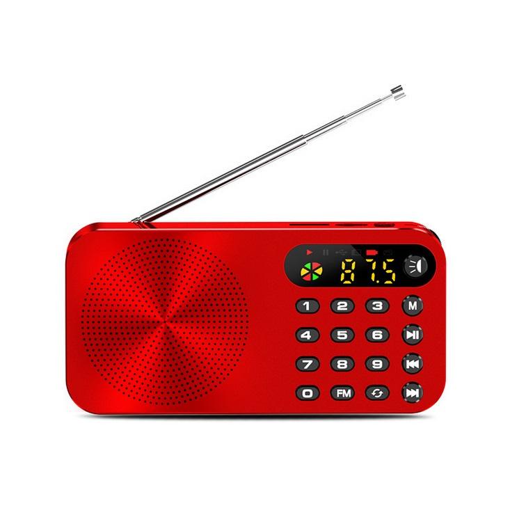 Q6 Multi-function Fm Radio 3600mah Battery Rechargeable Led Digital Display Radio