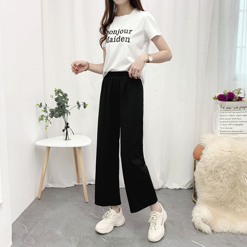 Quần ống rộng nữ Haint Boutique thiết kế ống rộng cạp chun cơ bản QT14