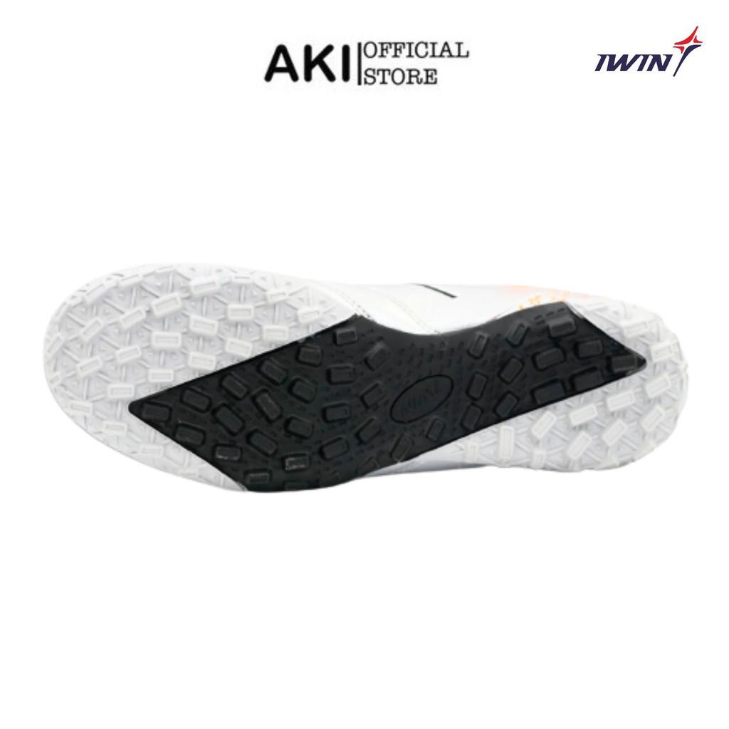Giày đá bóng nam cỏ nhân tạo Iwin Impro Microfiber Xám thể thao chính hãng cao cấp - IW001