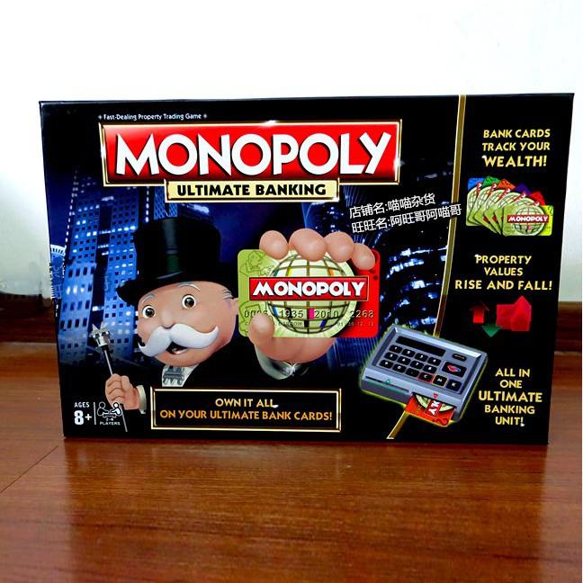 Cờ Tỷ Phú MONOPOLY Có Máy Quẹt thẻ ATM Ultimate Banking, Board Game Cờ Tỷ Phú 4.0 Ngân Hàng Điện Tử, Đồ Chơi MecoMart