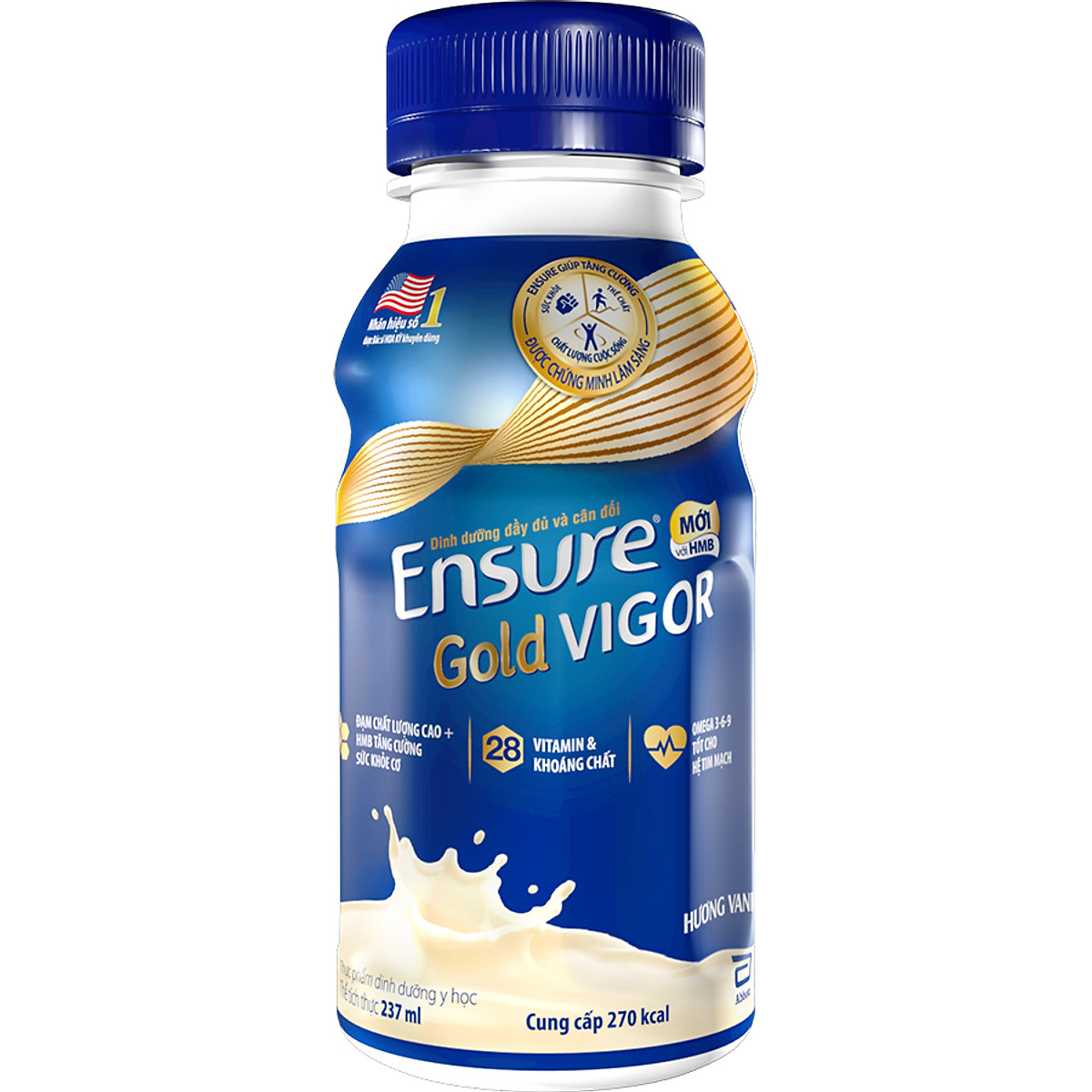 Thùng 24 Chai Sữa Nước Abbott Ensure Gold Vigor 237ml