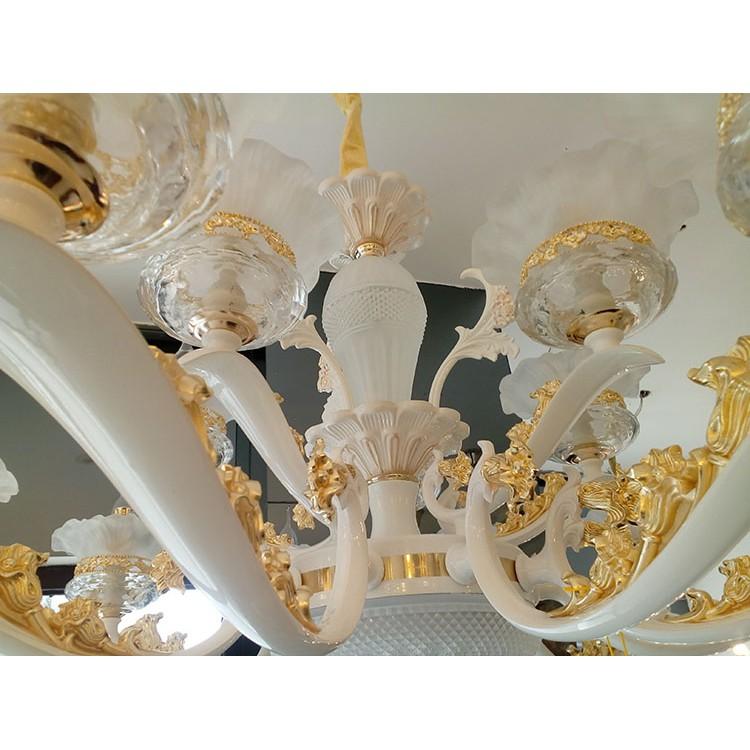 Đèn chùm KONE pha lê 15 tay tiết kiệm năng lượng - kèm bóng Led chuyên dụng